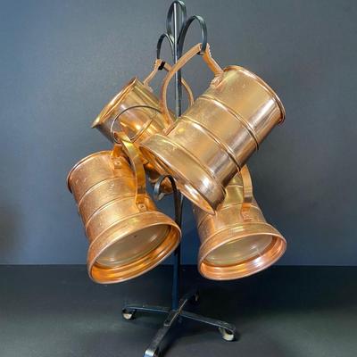 LOT 25C: Vintage Gregorian Copper Pipe Rest & More