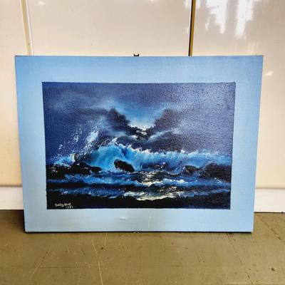ORIGINAL SALLY KENT OIL PAINTING ON CANVAS 1987