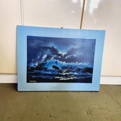 ORIGINAL SALLY KENT OIL PAINTING ON CANVAS 1987