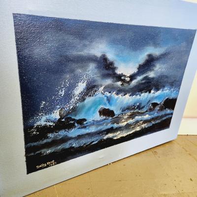 ORIGINAL SALLY KENT OIL PAINTING ON CANVAS 1987