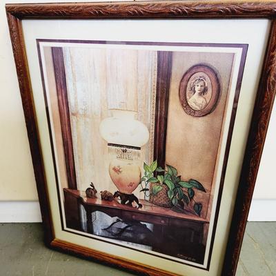 C. WRAY FRAMED PRINT 1982