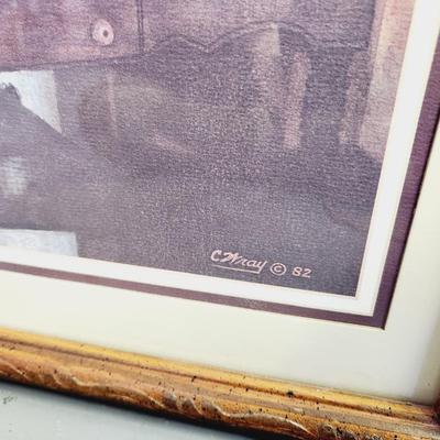 C. WRAY FRAMED PRINT 1982