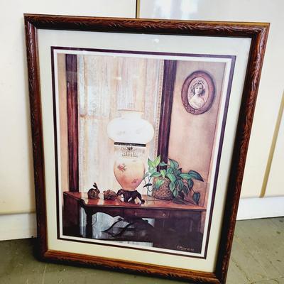 C. WRAY FRAMED PRINT 1982