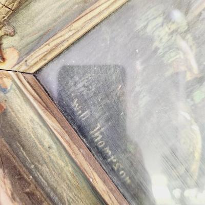 ANTIQUE FRAME WITH WILL THOMPSON PRINT