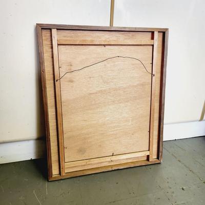 VINTAGE ORIENTAL ORIGINAL CHERRY BLOSSOM FRAMED ART PIECE
