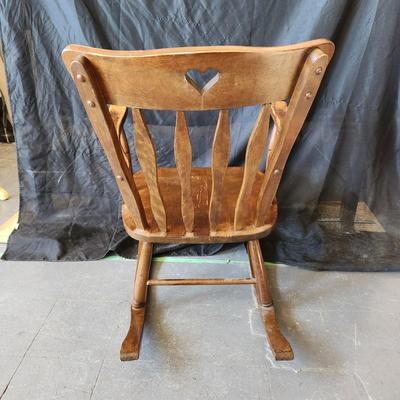VINTAGE BENT CO SOLID WOOD ROCKING CHAIR