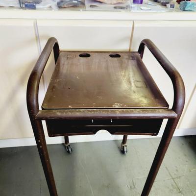 VINTAGE METAL TYPEWRITER TABLE