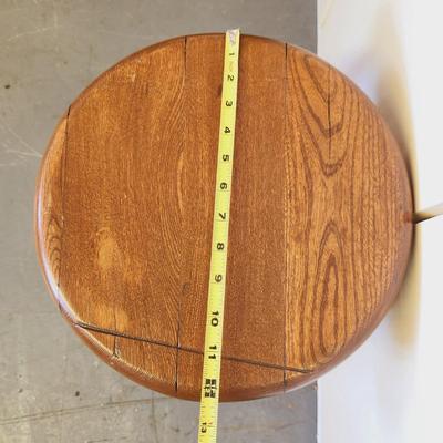 VINTAGE HAND CRAFTED BROWN STOOL