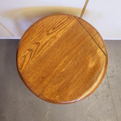 VINTAGE HAND CRAFTED BROWN STOOL