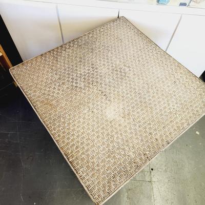 VINTAGE WICKER / BAMBOO TABLE