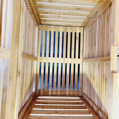 MODERN FAUX BAMBOO HAMPER