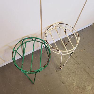 VINTAGE METAL PLANT STANDS