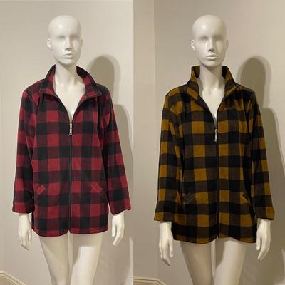 D & CO ~ Size L ~ Pair (2) Long Sleeve Flannel Shirts