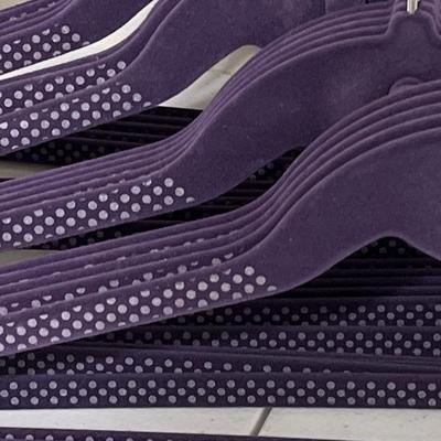 Set (30) ~ Purple Felt Coat Hangers