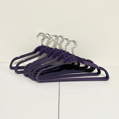 Set (30) ~ Purple Felt Coat Hangers