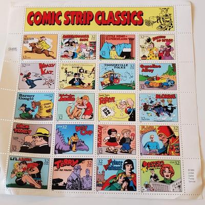 Comic Strip Classics USPS Stamp Sheet