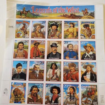 Legends of the West USPS Stamp Pane