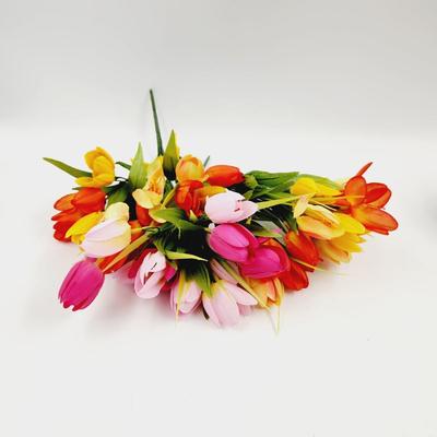 ARTIFICIAL PINK & ORANGE TULIPS