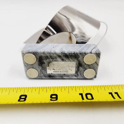 SILVER METAL PSALMS 46:10 SAIL BOAT DECOR