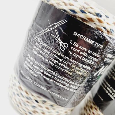 2 DIFFERENT NEW MAXI CORD MACRAME BRAIDED CORD