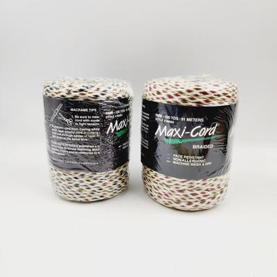2 DIFFERENT NEW MAXI CORD MACRAME BRAIDED CORD
