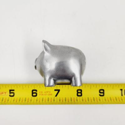 CUTE LITTLE PEWTER PIGGY BANK