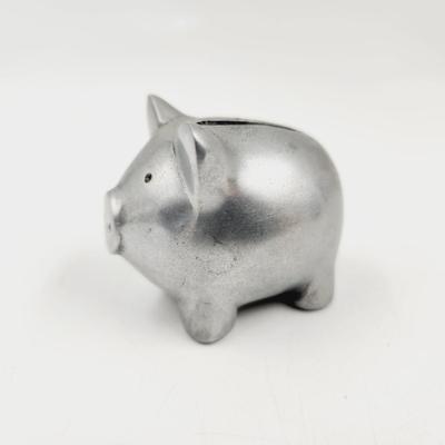 CUTE LITTLE PEWTER PIGGY BANK