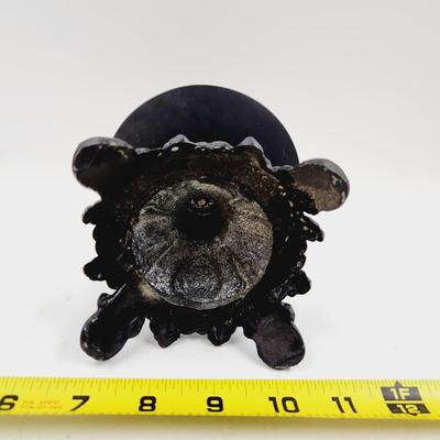 DECORATIVE CAST IRON CANDLE HOLDER