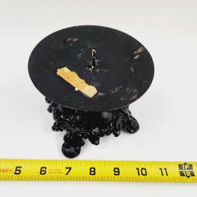 DECORATIVE CAST IRON CANDLE HOLDER