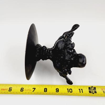 DECORATIVE CAST IRON CANDLE HOLDER