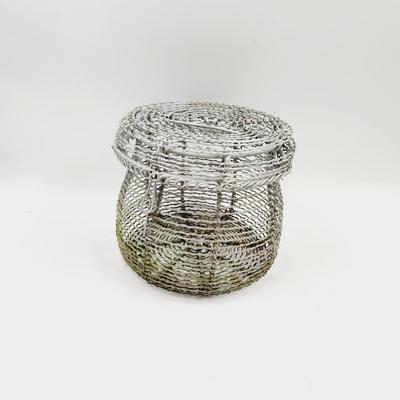 VINTAGE METAL EGG CARRIER W/ LID