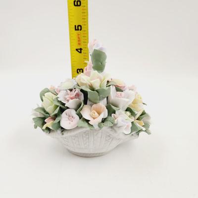 PORCELAIN HAND PAINTED DELICATE FLOWER BOUQUET