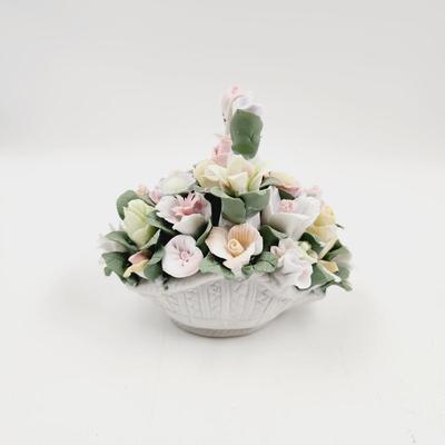 PORCELAIN HAND PAINTED DELICATE FLOWER BOUQUET