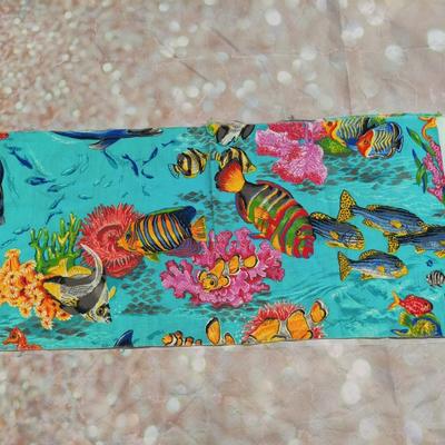 VIBRANT UNDER THE SEA FABRIC PIECE