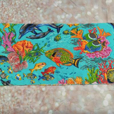 VIBRANT UNDER THE SEA FABRIC PIECE