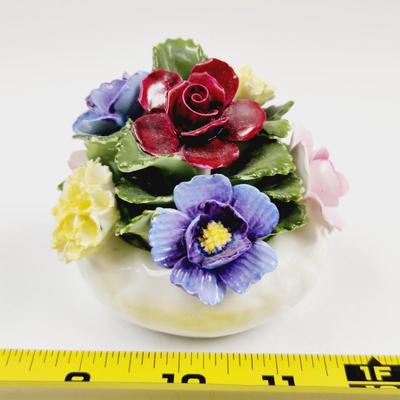 AYNSLEY HAND PAINTED BONE CHINA FLORAL DECOR