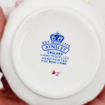 AYNSLEY HAND PAINTED BONE CHINA FLORAL DECOR