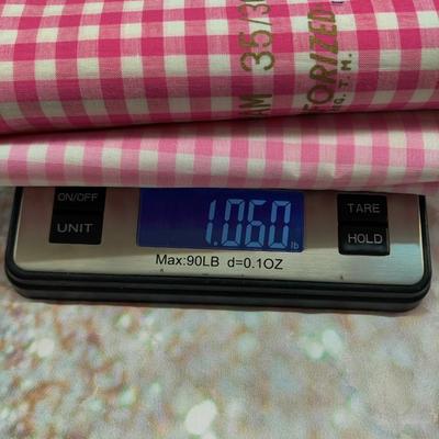 PENNYS COTTON PINK GINGHAM FABRIC BUNDLE