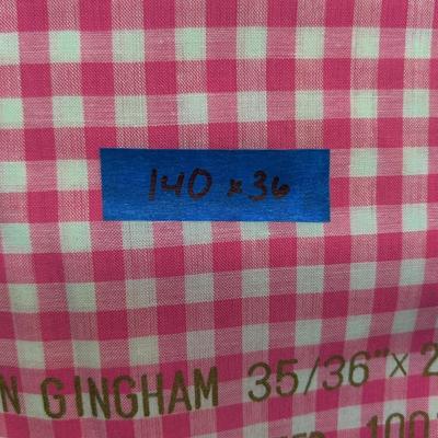 PENNYS COTTON PINK GINGHAM FABRIC BUNDLE