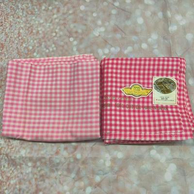 PENNYS COTTON PINK GINGHAM FABRIC BUNDLE