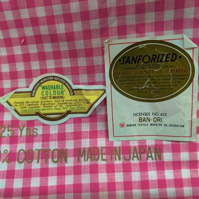 PENNYS COTTON PINK GINGHAM FABRIC BUNDLE