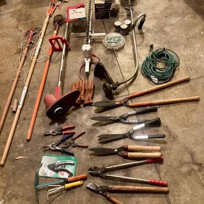 Large lot of  Lawn maintenance tools