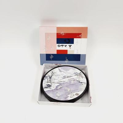 PLASTIC KOREAN MADE VILLAGE SCENE COASTERS