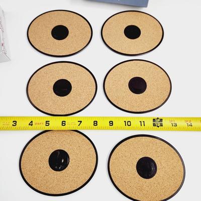 PLASTIC KOREAN MADE VILLAGE SCENE COASTERS