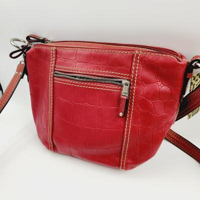 NEW WITH TAG - RED TIGNANILIO SIMPLY SAFARI PURSE