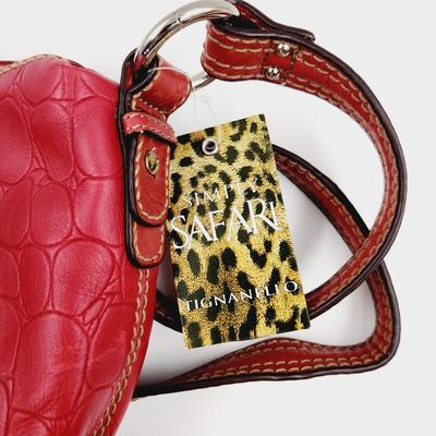 NEW WITH TAG - RED TIGNANILIO SIMPLY SAFARI PURSE
