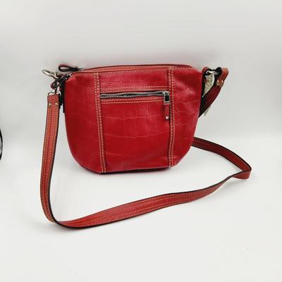 NEW WITH TAG - RED TIGNANILIO SIMPLY SAFARI PURSE