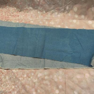 DENIM JEANS FABRIC PIECES BUNDLE