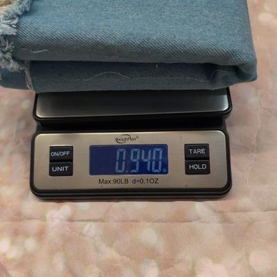 DENIM JEANS FABRIC PIECES BUNDLE