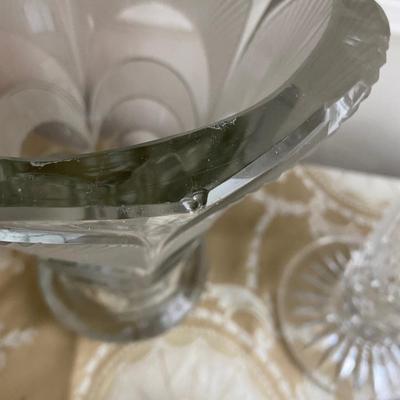 Assorted mix and match crystal, cut glass and clear glass vases